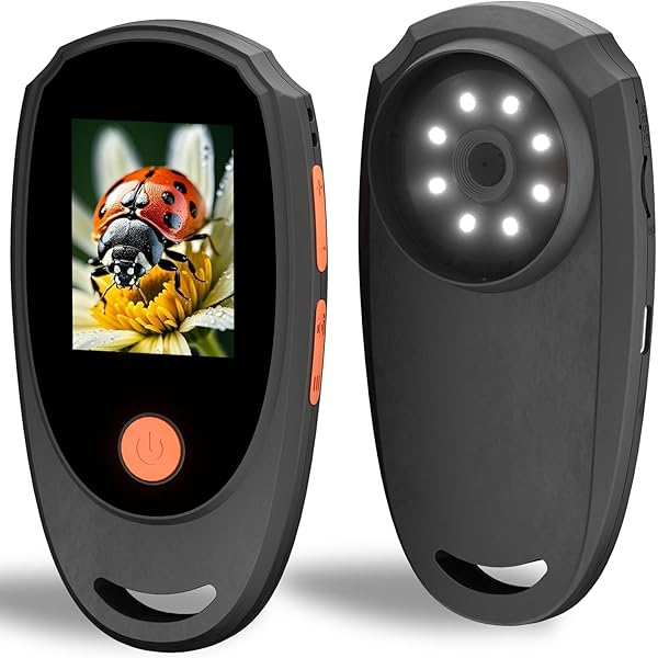 Handheld Digital Microscope with 2.0 Inch IPS Color Screen, Portable Magnifying Glass for Kids, 500x Magnification, 8 Adjustable 3-Level LED Lights, USB Compatible with PC Windows and Mac OS