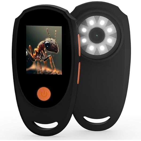 Handheld Digital Microscope,Portable Magnifying Glass with 2.0" IPS Color Screen,500x Magnification,2.0MP,Digital Magnifier with Automatic Focus,Compatible with Windows and Mac OS