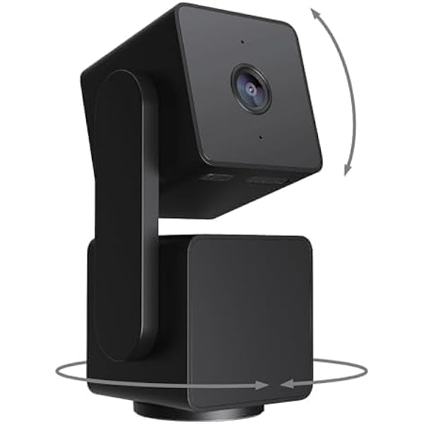 WYZE Cam Pan v3, Motorized Pan-Tilt AI Security Camera, IP65-Rated Indoor/Outdoor Cameras for Home Security, Baby Monitor & Pet Camera, Designed in Seattle, No Subscription Required, Free Expert Help