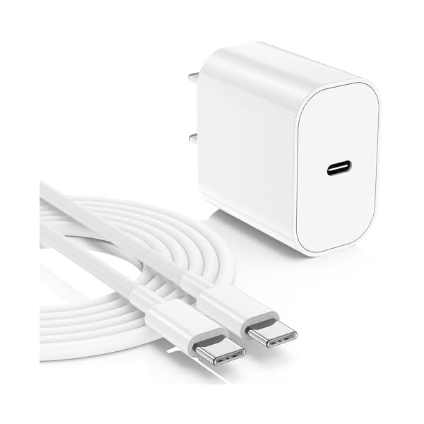 iPhone 17 16 15 Charger and 10ft Type C to C Cable Cord Long, 20W USB C Fast Charging Block Plug Power Adapter Cube Brick Box for Apple iPhone 17 Pro Max/17 Air/16 Pro/15 Plus/15/iPad Mini/Air/AirPods