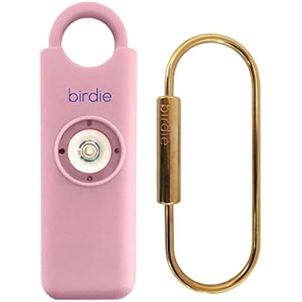 She’s Birdie–The Original Personal Safety Alarm for Women by Women–Loud Siren, Strobe Light and Key Chain in a Variety of Colors (Blossom)