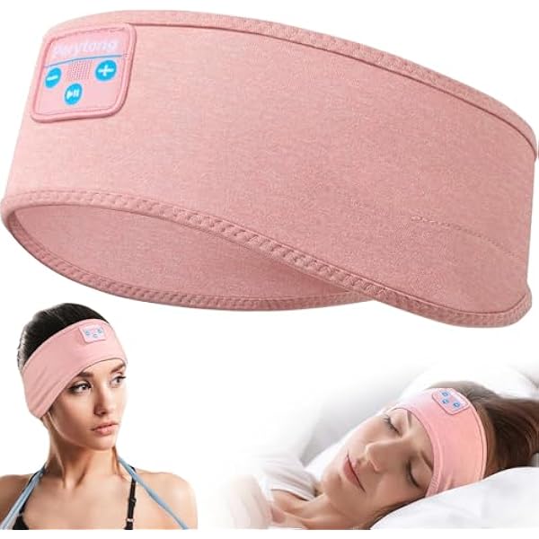 Sleep Headband Bluetooth Headphones for Side Sleepers, Wireless ASMR Eye Mask Tech Gadgets Gifts for Women & Men