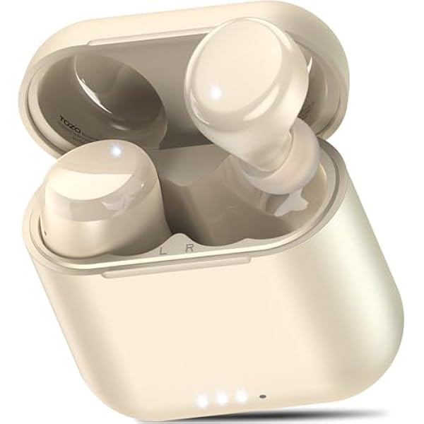 TOZO T6 Wireless Earbuds, Bluetooth 5.3 Ear Buds, Stereo Sound in Ear Headphones, 50 Hours Playtime, Wireless Charging Case, APP Customizable EQs, IPX8 Waterproof Earphones