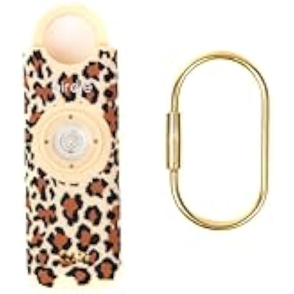 She’s Birdie–The Original Personal Safety Alarm for Women by Women–Loud Siren, Strobe Light and Key Chain in a Variety of Colors (Cheetah)
