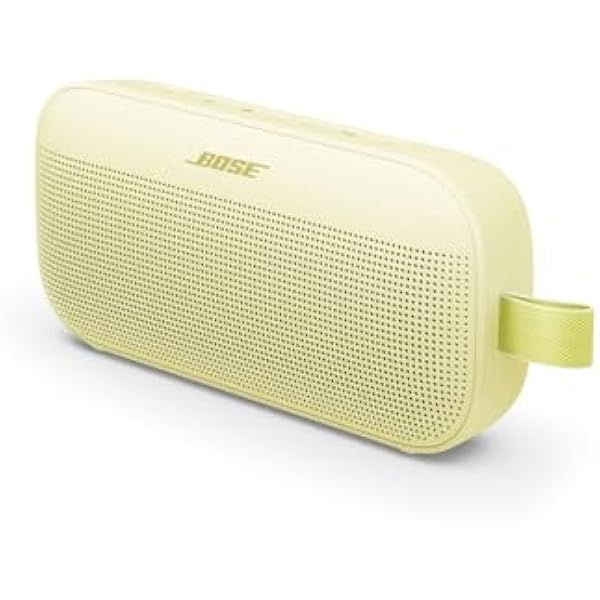Bose SoundLink Flex Bluetooth Speaker (2nd Gen) - Portable Outdoor Speaker with Hi-Fi Audio, Waterproof and Dustproof, USB-C, Up to 12 Hours Battery Life, Citrus Yellow - Limited Edition Color