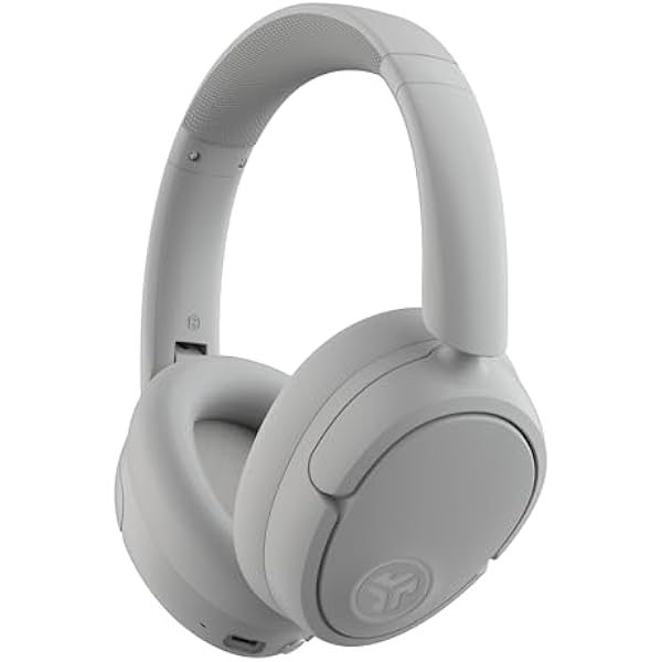 JLab JBuds Lux ANC Wireless Headphones, Cloud White, Hybrid Active Noise Cancelling, Customizable Sound, Spatial Audio Compatible, Premium Over-Ear Bluetooth Headset