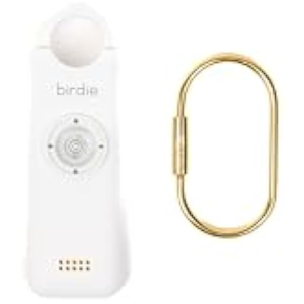 She’s Birdie–The Original Personal Safety Alarm for Women by Women–Loud Siren, Strobe Light and Key Chain in a Variety of Colors (Coconut)