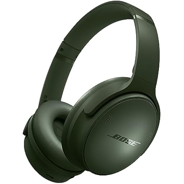 Bose QuietComfort Bluetooth Headphones, Wireless Headphones with Active Over Ear Noise Cancelling and Mic, Deep Bass, Up to 24 Hours of Playtime, Cypress Green - Limited Edition