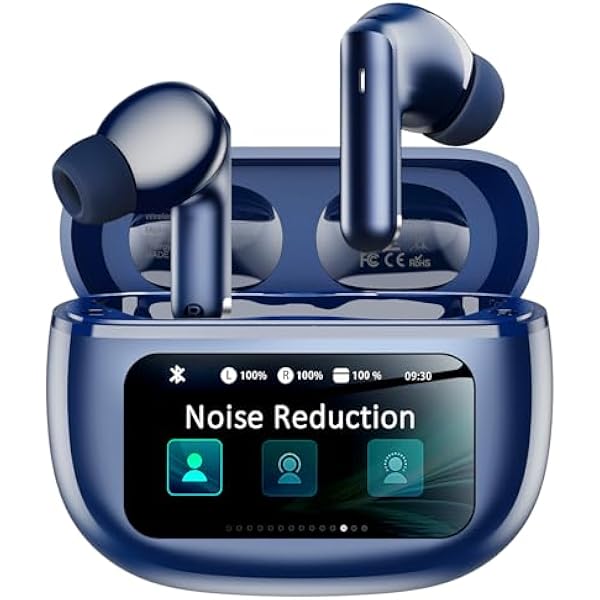 Wireless Earbuds, Ear Buds Active Noise Cancelling with Charging Case, 6.0 Bluetooth Earbuds with AI Clear Calls, 40H Playtime for Sports & Working, Stereo Sound Headphones for iPhone/Android/iPad