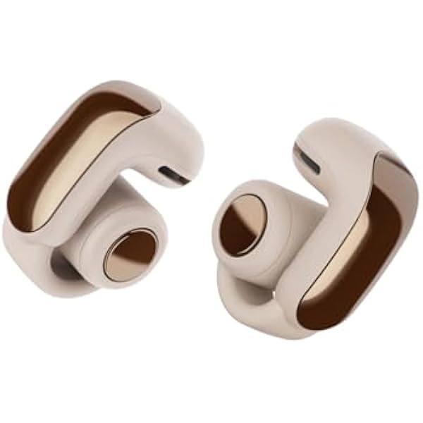 Bose Ultra Open Earbuds - Bluetooth Open Ear Earbuds with OpenAudio for Awareness, Clip-On Design for Comfort, Water Resistant, Up to 48 Hrs of Playtime, Driftwood Sand - Limited Edition Color