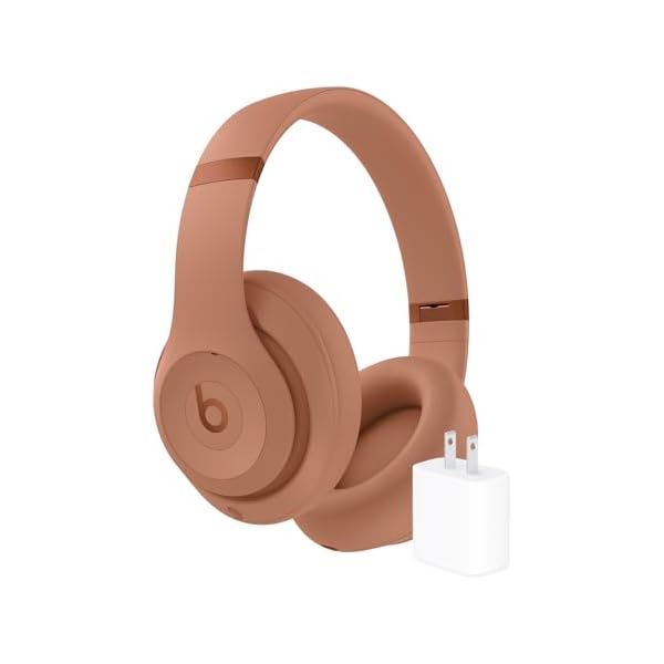 Beats Studio Pro x Kim Kardashian Bluetooth Noise Cancelling Headphones with Apple 20W USB-C Power Adapter - Dune