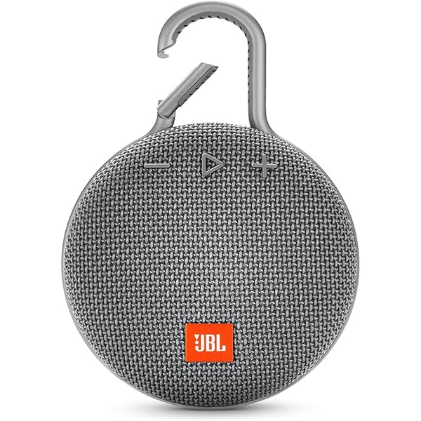 JBL Clip 3, Gray - Waterproof, Durable & Portable Bluetooth Speaker - Up to 10 Hours of Play - Includes Noise-Cancelling Speakerphone & Wireless Streaming