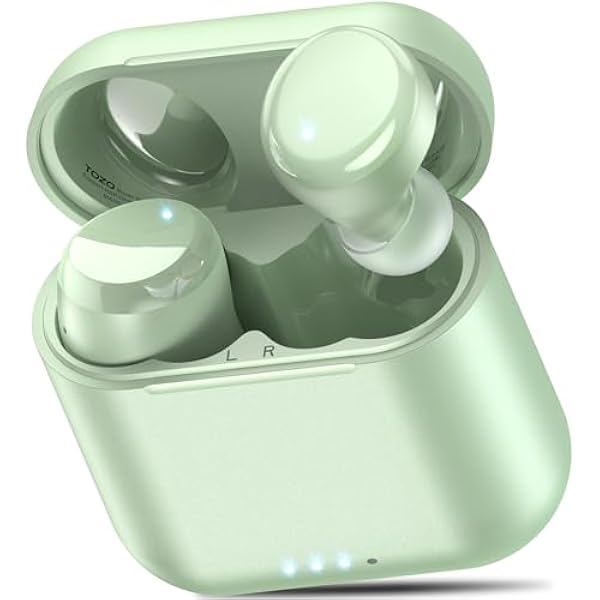 TOZO T6 Wireless Earbuds, Bluetooth 5.3 Ear Buds, Stereo Sound in Ear Headphones, 50 Hours Playtime, Wireless Charging Case, APP Customizable EQs, IPX8 Waterproof Earphones