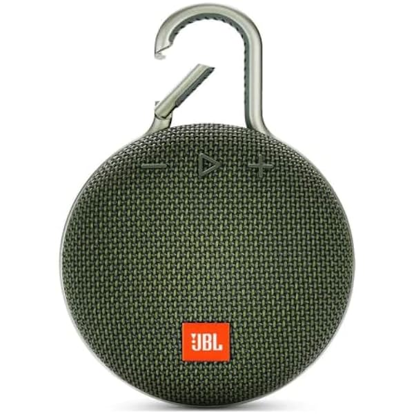 JBL Clip 3, Forest Green - Waterproof, Durable & Portable Bluetooth Speaker - Up to 10 Hours of Play - Includes Noise-Cancelling Speakerphone & Wireless Streaming
