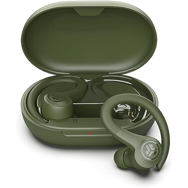 JLab Go Air Sport, Wireless Workout Earbuds Featuring C3 Clear Calling, Secure Earhook Sport Design, 32+ Hour Bluetooth Playtime, and 3 EQ Sound Settings (Green)