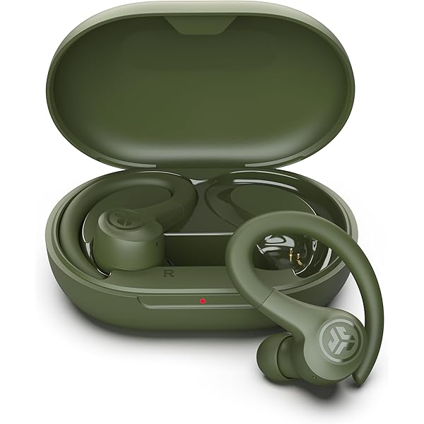JLab Go Sport+ Wireless Workout Earbuds Featuring C3 Clear Calling, Secure Earhook Sport Design, 35+ Hour Bluetooth Playtime, and 3 EQ Sound Settings (Green)