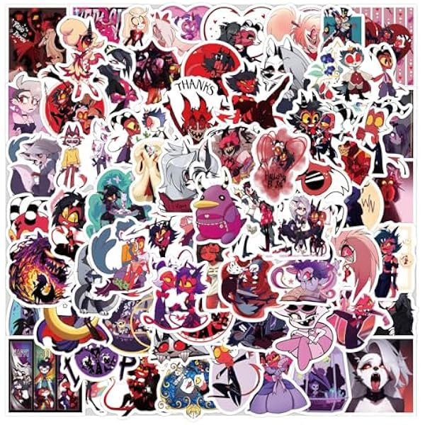 120PCS Helluva Boss Stickers for Kids,Vinyl Waterproof Decal for Water Bottle Laptop Toy Sticker for DIY Decorate Bumper Phone Hard Hat Kids Teens Gifts (Helluva Boss)