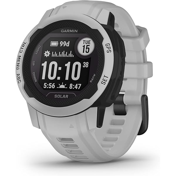 Garmin Instinct 2 Solar, GPS Outdoor Watch, Solar Charging Capabilities, Multi-GNSS Support, Tracbak Routing, Mist Gray (Renewed)
