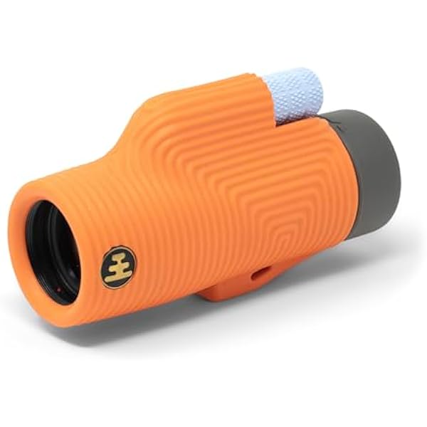 Nocs Provisions Zoom Tube 8x32 Monocular, 8X Magnification Telescope, Bak4 Prism, Wide Field of View for Bird Watching, Backpacking & Wildlife Viewing - International Orange