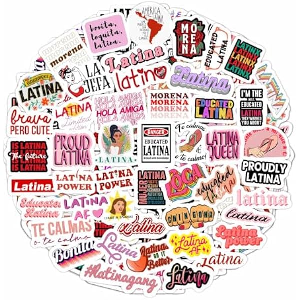 BulbaCraft Latina Stickers, Latino Stickers, Latin Decals for Water Bottles & Laptop - Latina Gifts Women, Gifts for Women & Men