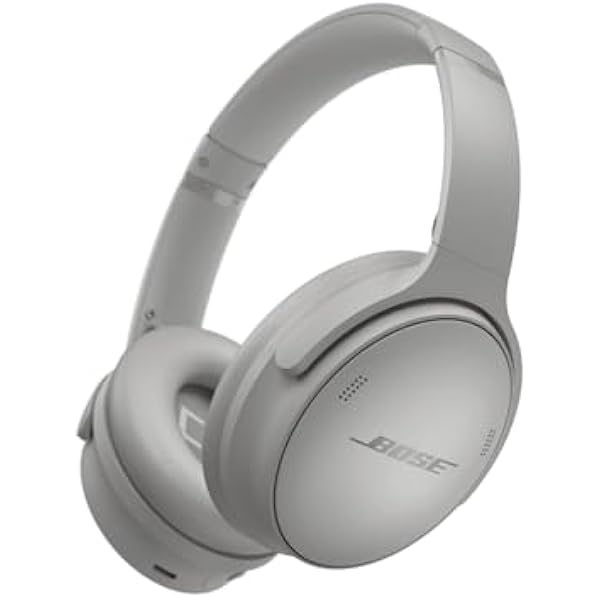 Bose QuietComfort Headphones - Wireless Bluetooth Headphones, Active Over Ear Noise Cancelling and Mic, USB-C Charging, Deep Bass, Up to 24 Hours of Playtime, Moonlight Grey - Limited Edition Color