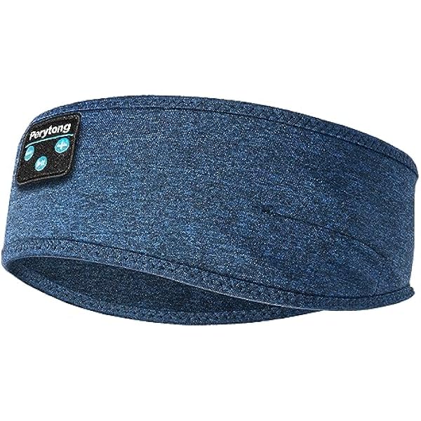 Perytong Sleep Headphones, Headband Headphones 10Hrs Bluetooth Headband with Soft Cozy Earbuds Comfortable Sleeping Headphones for Side Sleepers, Sleep & Lounge Gift Idea for Women Men