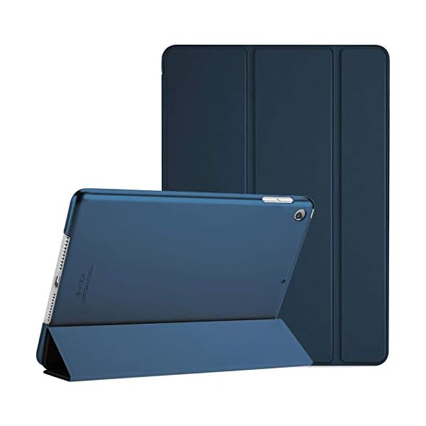 ProCase for iPad 9th/ 8th/ 7th Generation Case 10.2 Inch (2021/2020/2019 Release), 10.2 iPad Case 9th/ 8th/ 7th Gen Cover, Slim Smart Cover with Translucent Hard Shell Back -Navy