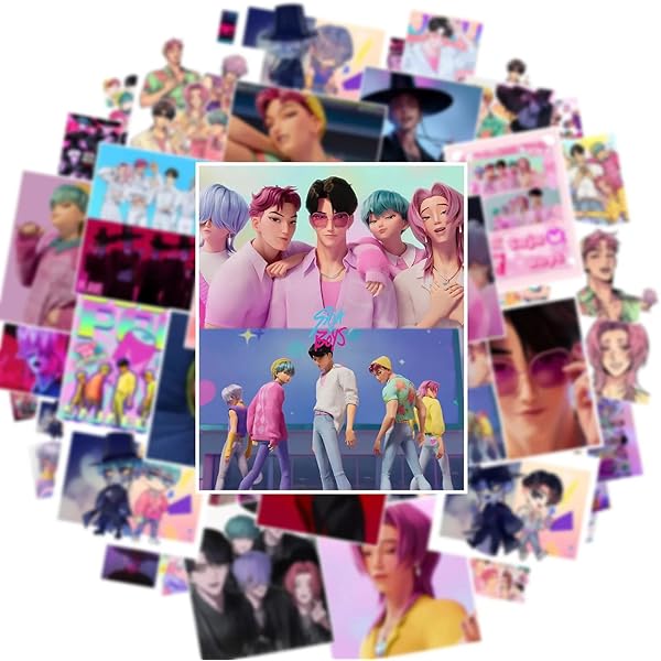 50PCS Saja Boys Band Demon Movie Hunters Jinu Mystery Romance Stickers Sticker Waterproof Vinyl Decals Laptop Toy Kid Gifts