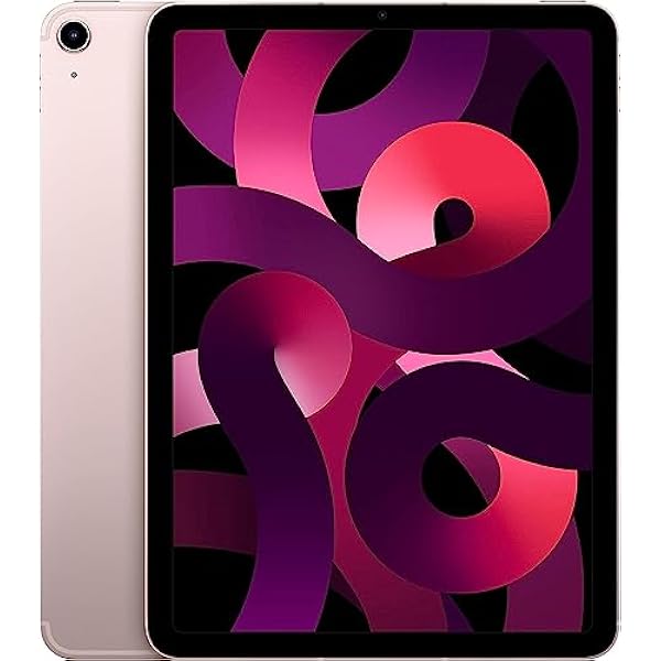 Apple 2022 iPad Air, 10.9-inch, Wi-Fi + Cellular, 256GB, Pink, 5th Generation (Renewed)