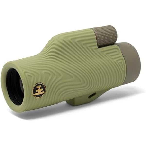 Nocs Provisions Field Tube 10x32 Waterproof Monocular, 10X Magnification Telescope, Bak4 Prism, Wide Field of View for Bird Watching, Backpacking & Wildlife Viewing - Ponderosa Green