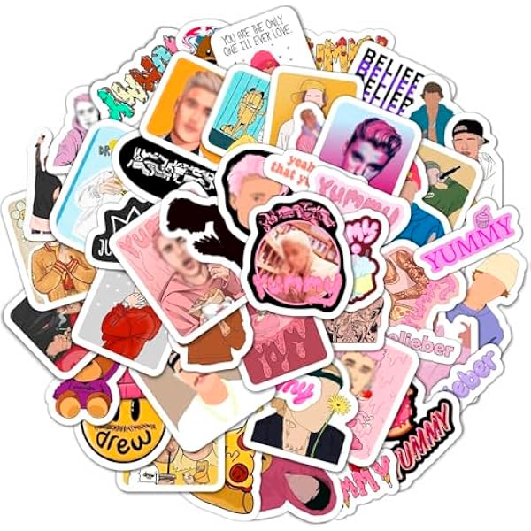 BulbaCraft 100Pcs Pop Singer Stickers, R&B Singer Decals, Stickers for Teens, Music Decals for Laptop, Teens Girl Gifts