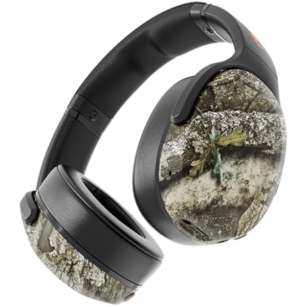 Skullcandy Crusher Evo Wireless Bluetooth Headphones with Multi-Sensory Bass, Noise Isolating Over-Ear Fit, Up to 40 Hours Battery, Microphone for iPhone Android - Realtree APX Black/Orange