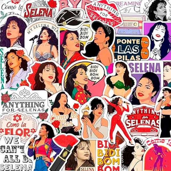 100Pcs Selena Quintaalina Stickers for Water Bottles - Selena Quintaalina Decals - Singer Stickers, Party Favor - Gift for Women & Men
