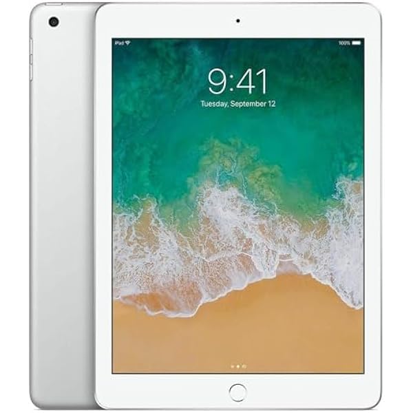 (Renewed) Apple 2017 iPad (9.7-inch, WiFi + Cellular, 128GB) - Silver