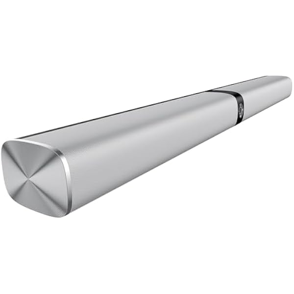 Sound Bar for Smart TV, 80W Soundbar with Bluetooth/ARC/Opt/AUX Connect, Auto Volume Boost, 3 Equalizer Modes, 2 in 1 Detachable Soundbar for TV/PC/Gaming/Projectors