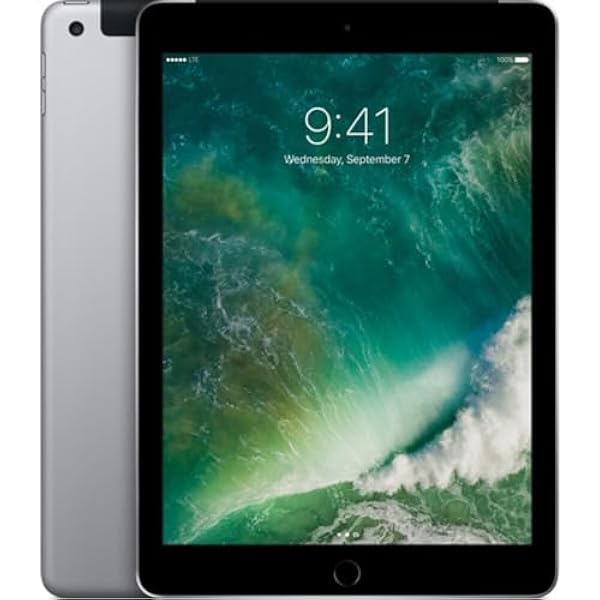 Apple 2017 iPad (9.7-inch, WiFi + Cellular, 32GB) - Space Gray (Renewed)