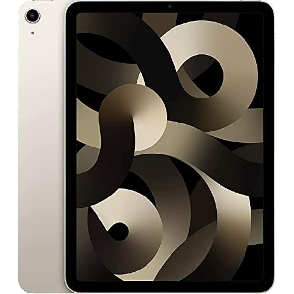 Apple 2022 iPad Air 10.9-inch, Wi-Fi, 256GB - Starlight (Renewed)