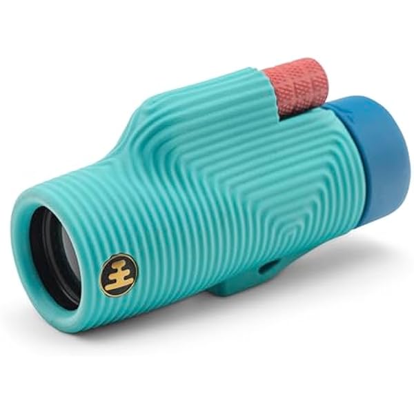 Nocs Provisions Zoom Tube 8x32 Monocular, 8X Magnification Telescope, Bak4 Prism, Wide Field of View for Bird Watching, Backpacking & Wildlife Viewing - Tahitian Blue