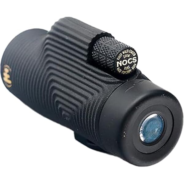Nocs Provisions Zoom Tube 8x32 Monocular Telescope | Lightweight, Compact, 8X Magnification, Wide Field of View for Bird Watching, Hunting, Hiking, Camping, and Other Outdoor Activities - Tar Pit