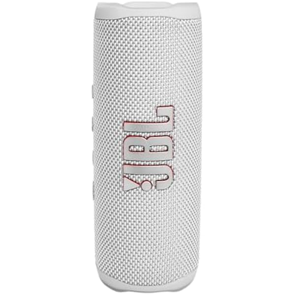 JBL Flip 6 - Portable Bluetooth Speaker, powerful sound and deep bass, IPX7 waterproof, 12 hours of playtime, JBL PartyBoost for multiple speaker pairing for home, outdoor and travel (White)