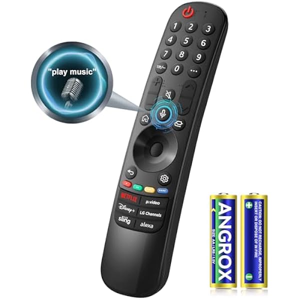 Voice Magic for LG-TV-Remote Control Replacement, for Magic Remote MR21 MR22 MR23 MR24GA with Battery, with Voice Recognition and Pointer Function