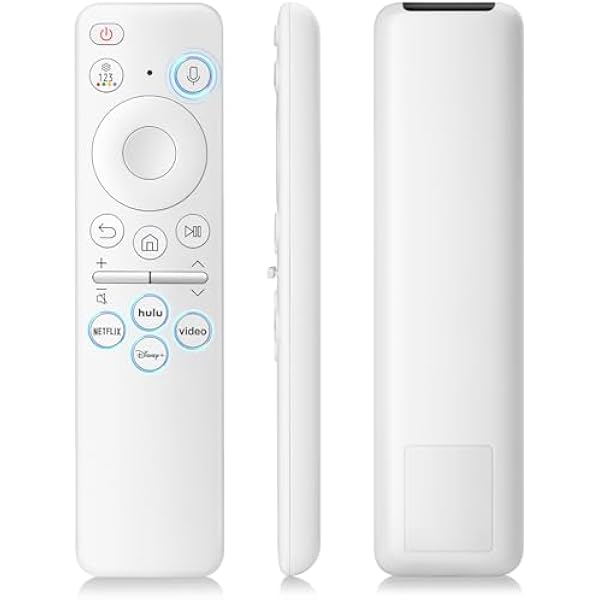 Rechargeable Voice Remote for Samsung-TV-Remote-Control-Replacement Compatible with Samsung Smart Solar Frame QLED Curved Crystal UHD OLED TVs