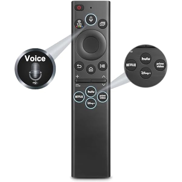 Replacement Voice Remote for Samsung-Smart-TV-Remote for All Samsung Frame UHD OLED QNED Series TVs with Voice Function