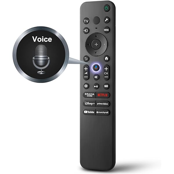 for Sony-TV-Remote-Control, Replacement for Sony Bravia TV Remote for All Smart LED OLED Series TVs with Voice Function