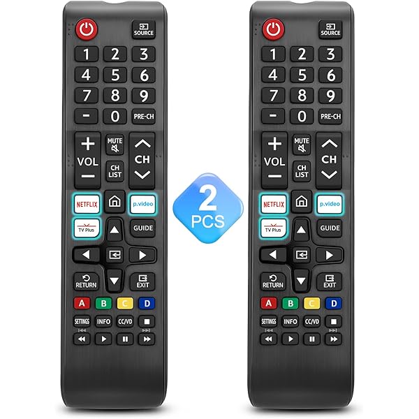 【Pack of 2】 Universal for Samsung-TV-Remote-Control Replacement,Compatible with All Samsung Smart Frame QLED LED 7 Series TVs
