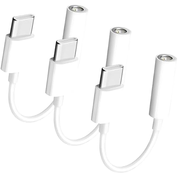 Seulliya 3 Pack USB Type C to 3.5mm Female Headphone Jack Adapter, USB C to Aux Audio Dongle Cable Cord Compatible with iPhone 16 Pro 15 Pro Max, Max,iPad Pro,MacBook, Galaxy S24 S23 S22