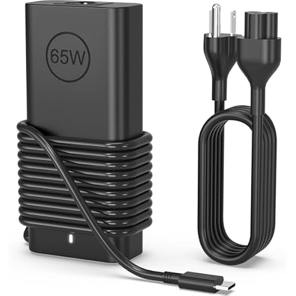 BAJ 65W USB C Laptop Charger Compatible with Dell Latitude 5420 5520 5540 7420 7490 5550 7450 XPS 15 13 12 9250 9360 in spiron 16 14 13 7620 2 in 1 7425 Chromebook 3100 3110 3400 Computer Power Cord