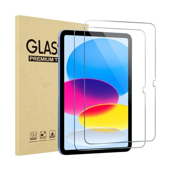 ProCase 2 Pack Screen Protector for iPad A16 2025 11th/10th 2022 Generation (11-inch/10.9), Tempered Glass Film Guard -Clear