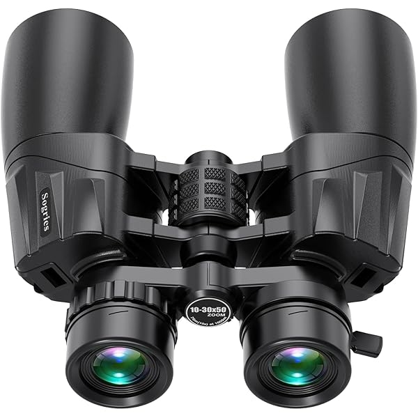 10-30x50 Zoom Binoculars for Adults, High Powered Military Binoculars for Bird Watching Traveling Hunting Concerts with Large View,BAK4,FMC Lens,Clear Low Light Vision at Night