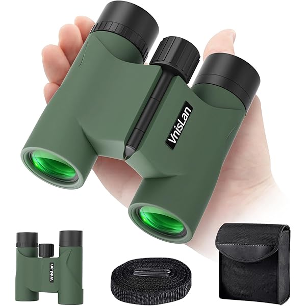 10x22 Binoculars for Adults and Kids High Powered, ED Lens with 60-Layer Coating, Waterproof Fogproof Compact Binocular for Bird Watching, Hunting, Stargazing & Travel